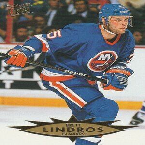 Brett Lindros - 1995 Fleer Corp Hockey Card